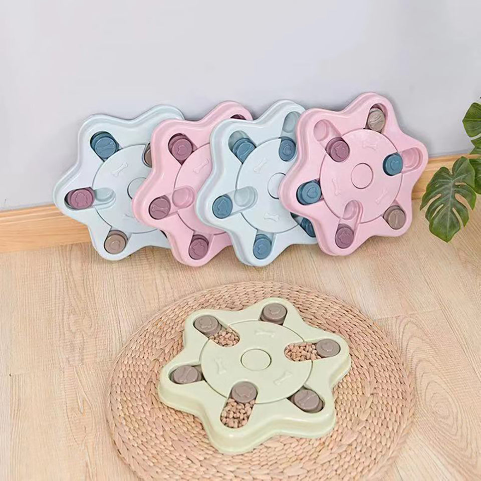 Dog Puzzle Toys Increase IQ Interactive Slow Dispensing Feeding Pet Dog  Training Games Feeder For Small