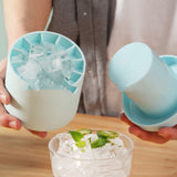 2022 New Portable 2 In 1 Ice Bucket Mold With Lid Space Saving Cube Maker Tools For Kitchen Party Barware