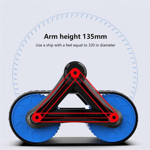 Double Wheel Automatic Rebound Ab Roller Exerciser