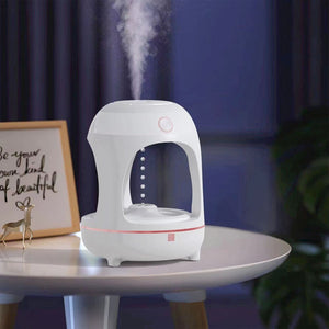 Anti-Gravity Levitating Water Drops Humidifier with LED Night Light