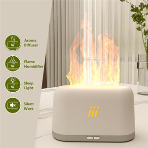 Flame Aroma Diffuser with LED Flame Lamp